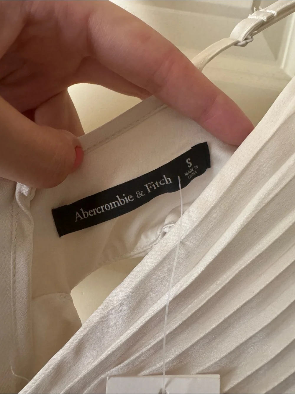 Abercrombie Giselle Pleated Cutout Maxi Dress
